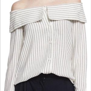 Never worn TIBI off-the-shoulder blouse